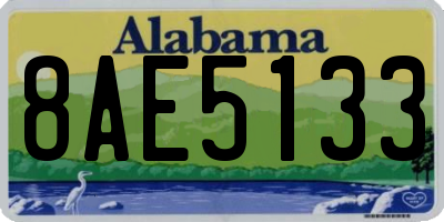 AL license plate 8AE5133