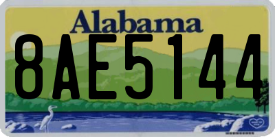 AL license plate 8AE5144