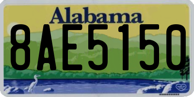 AL license plate 8AE5150