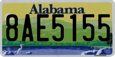 AL license plate 8AE5155