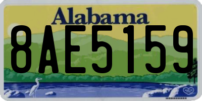 AL license plate 8AE5159