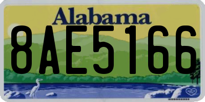 AL license plate 8AE5166