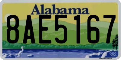 AL license plate 8AE5167