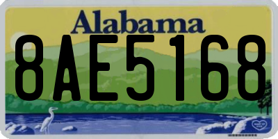 AL license plate 8AE5168