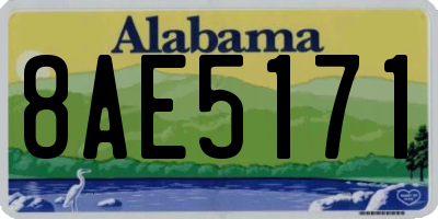 AL license plate 8AE5171