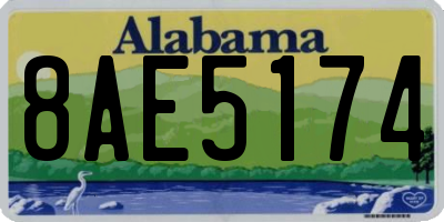 AL license plate 8AE5174