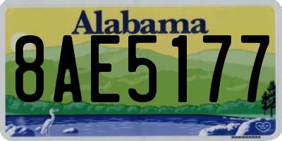 AL license plate 8AE5177