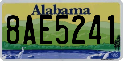 AL license plate 8AE5241