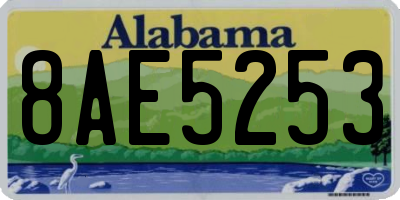 AL license plate 8AE5253