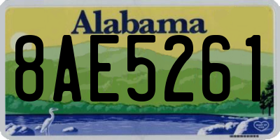 AL license plate 8AE5261
