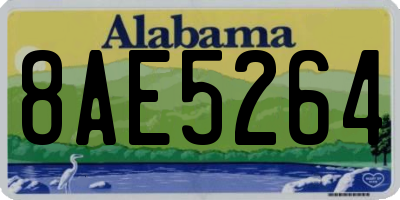 AL license plate 8AE5264
