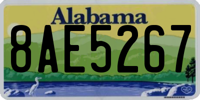AL license plate 8AE5267