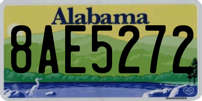 AL license plate 8AE5272