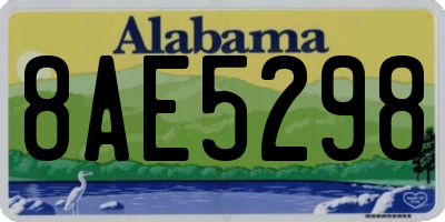 AL license plate 8AE5298