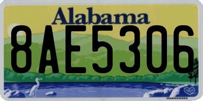 AL license plate 8AE5306