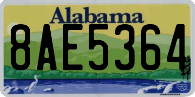 AL license plate 8AE5364