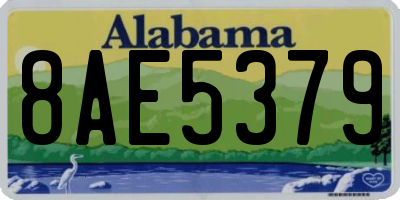 AL license plate 8AE5379