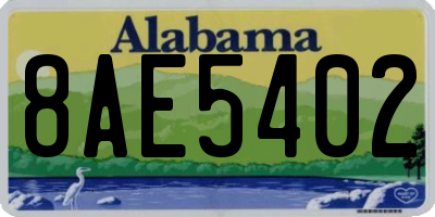 AL license plate 8AE5402