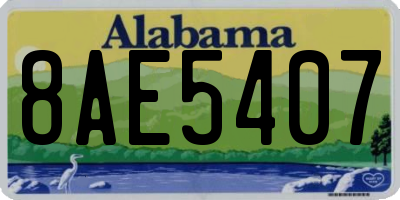 AL license plate 8AE5407