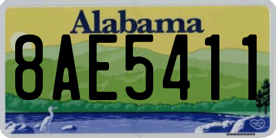 AL license plate 8AE5411
