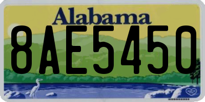 AL license plate 8AE5450