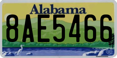 AL license plate 8AE5466