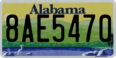 AL license plate 8AE5470