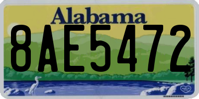 AL license plate 8AE5472