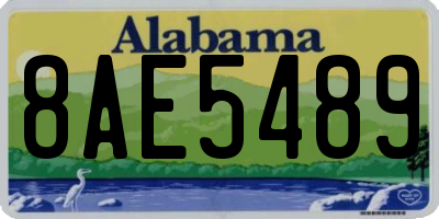 AL license plate 8AE5489