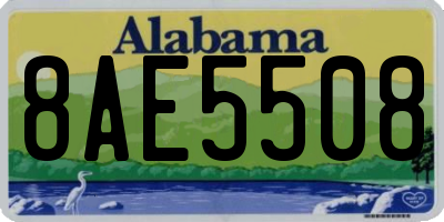 AL license plate 8AE5508