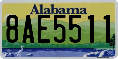 AL license plate 8AE5511