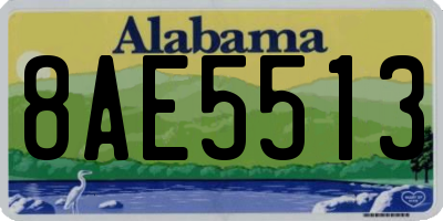 AL license plate 8AE5513