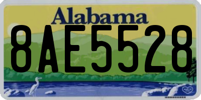 AL license plate 8AE5528