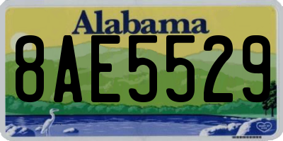 AL license plate 8AE5529