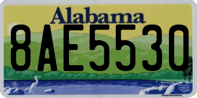 AL license plate 8AE5530