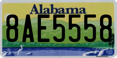 AL license plate 8AE5558