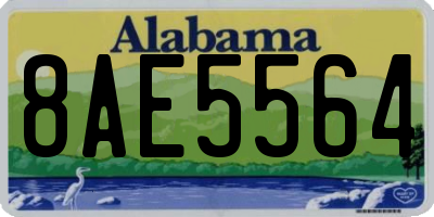 AL license plate 8AE5564