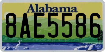 AL license plate 8AE5586
