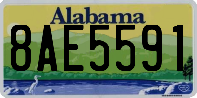 AL license plate 8AE5591