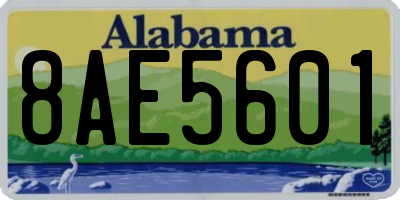 AL license plate 8AE5601