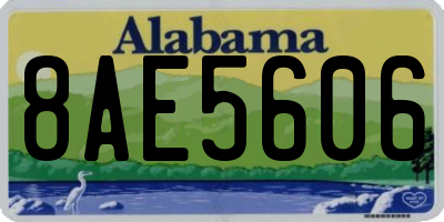 AL license plate 8AE5606
