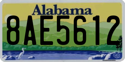 AL license plate 8AE5612
