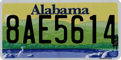 AL license plate 8AE5614