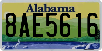 AL license plate 8AE5616
