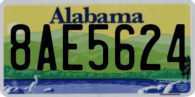 AL license plate 8AE5624