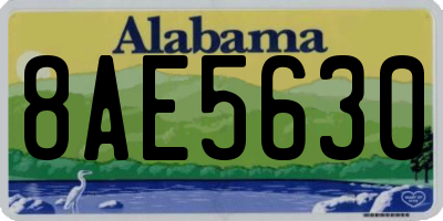AL license plate 8AE5630