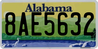 AL license plate 8AE5632