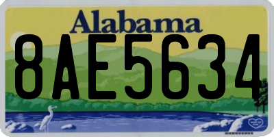 AL license plate 8AE5634