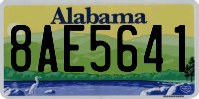 AL license plate 8AE5641