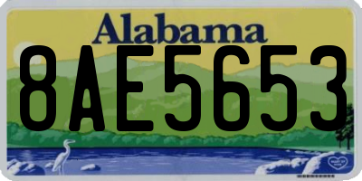 AL license plate 8AE5653